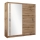 Armario con espejo SABRINA 203x215 cm roble woltan