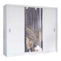 Armario con espejo SABRINA 250x215 cm blanco
