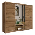Armario con espejo SABRINA 250x215 cm roble woltan