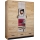 Armario con espejo SANNA 150x215 cm roble craft