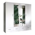 Armario con espejo SANNA 200x215 cm blanco