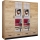 Armario con espejo SANNA 200x215 cm roble craft