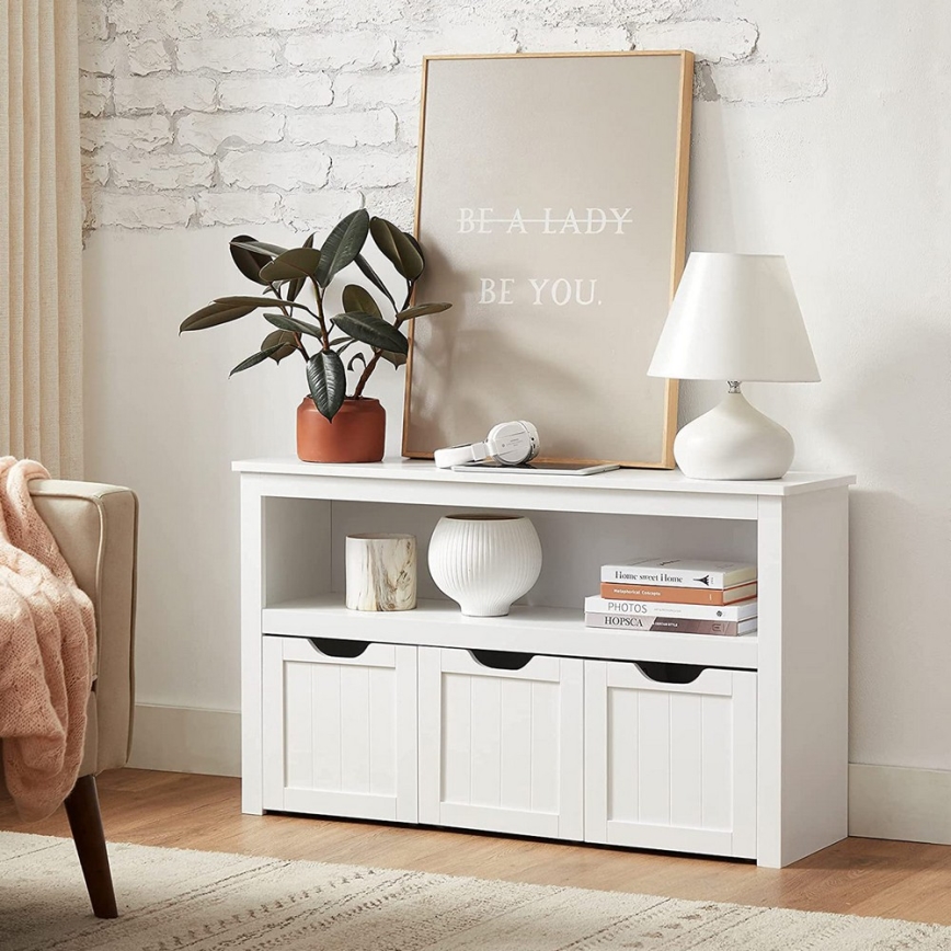 Armario con estantes SORELL blanco