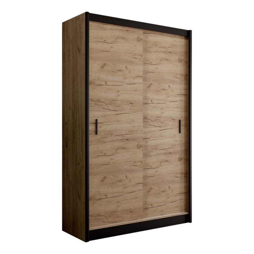 Armario con puertas correderas SAPHIRA 150x215 cm roble craft