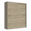 Armario con puertas correderas SAPHIRA 203x215 cm roble sonoma
