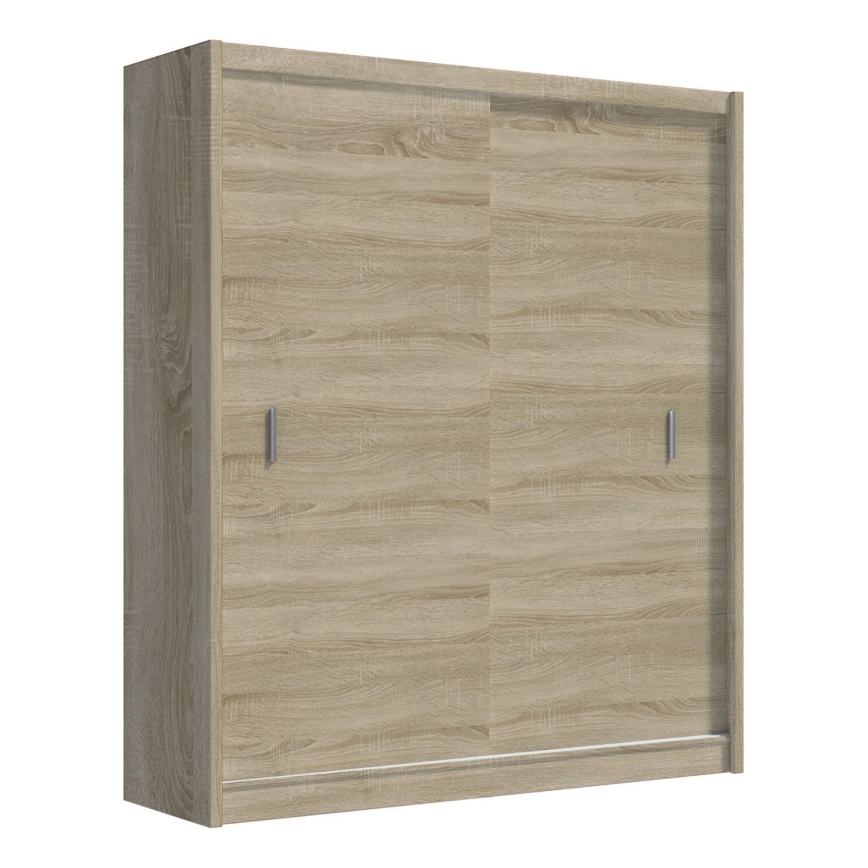 Armario con puertas correderas SAPHIRA 203x215 cm roble sonoma