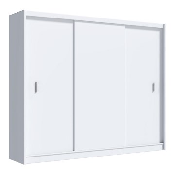 Armario con puertas correderas SAPHIRA 250x215 cm blanco