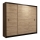 Armario con puertas correderas SAPHIRA 250x215 cm roble craft