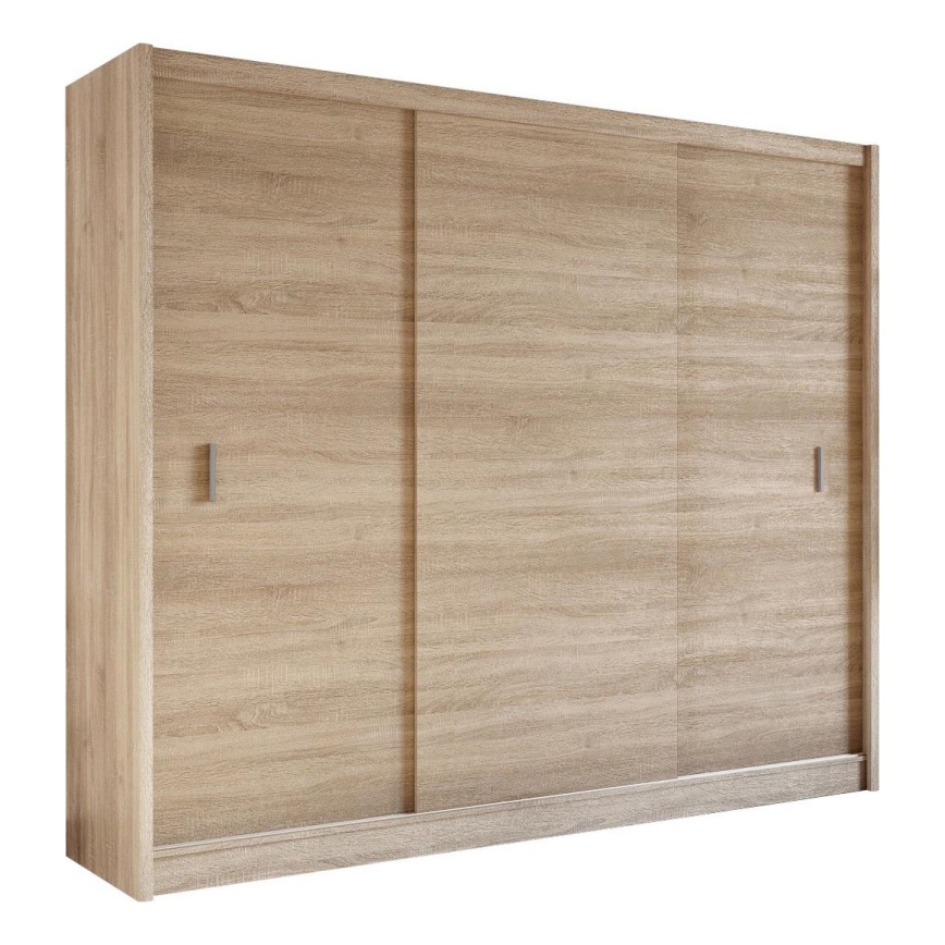 Armario con puertas correderas SAPHIRA 250x215 cm roble sonoma