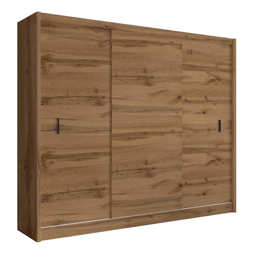 Armario con puertas correderas SAPHIRA 250x215 cm roble wotan