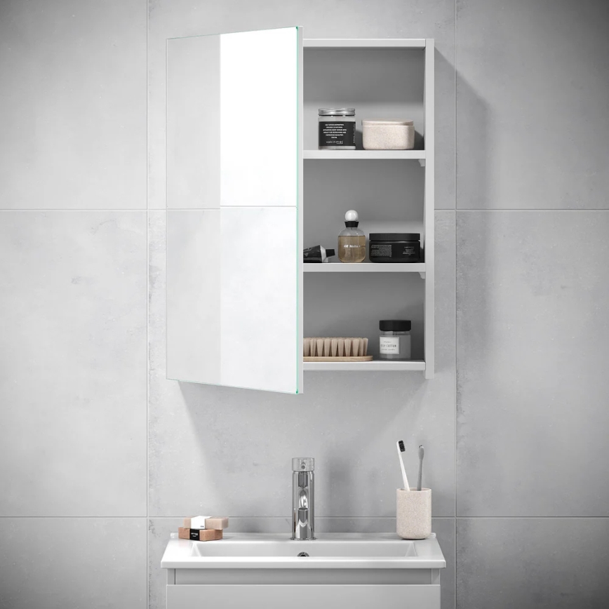 Armario de baño con espejo HENRY 65x50 cm blanco
