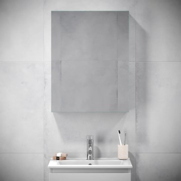 Armario de baño con espejo KENWOOD 65x50 cm blanco