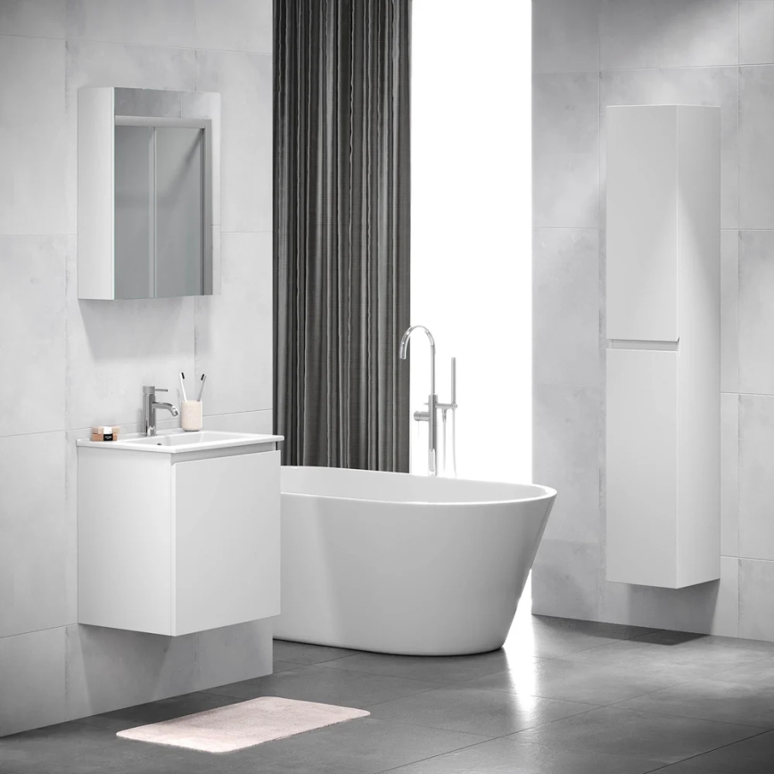 Armario de baño con espejo KENWOOD 65x50 cm blanco