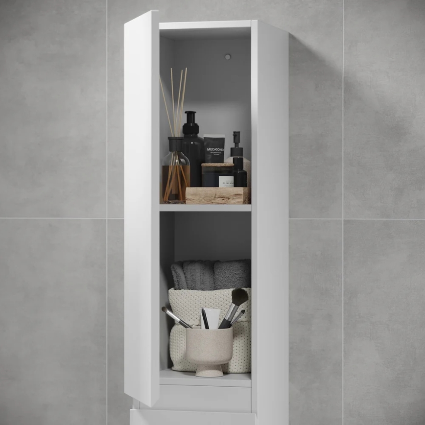 Armario de baño KENWOOD 186 cm blanco