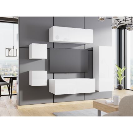 Armario de pared CALABRINI 34x105 cm blanco