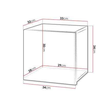 Armario de pared CALABRINI 34x34 cm blanco