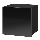 Armario de pared CALABRINI 34x34 cm negro