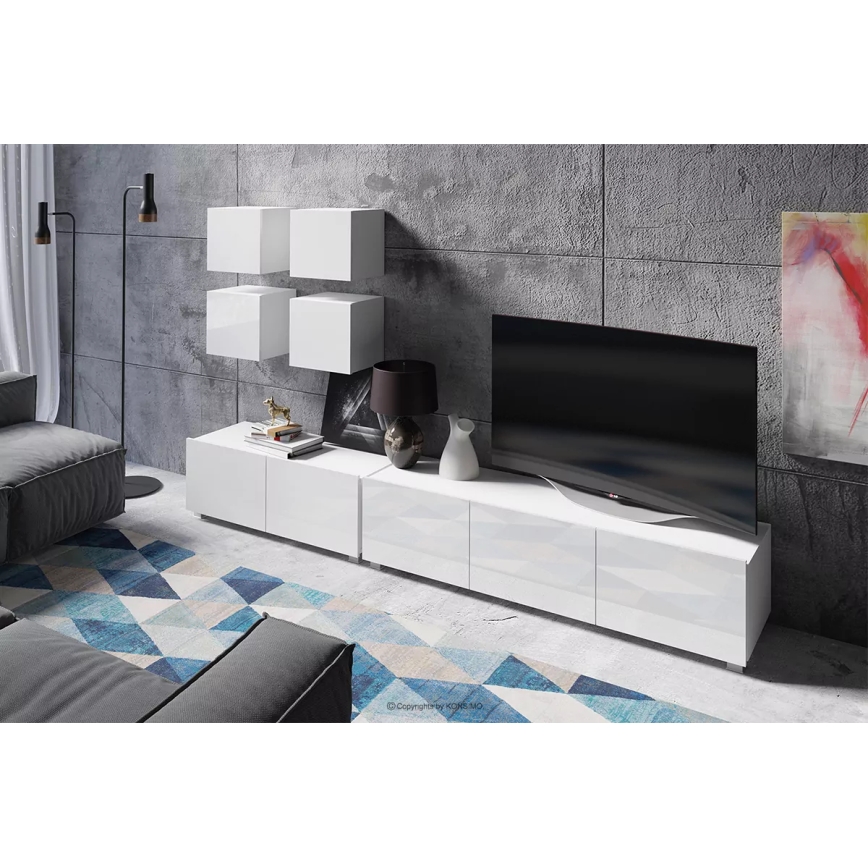Armario de pared PAVO 34x34 cm blanco brillante