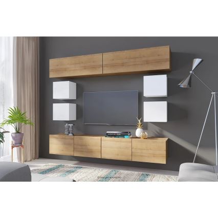 Armario de pared PAVO 34x34 cm blanco brillante