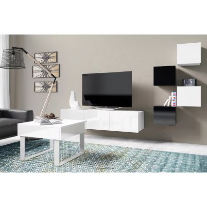 Armario de pared PAVO 34x34 cm blanco brillante