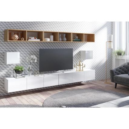 Armario de pared PAVO 34x34 cm blanco brillante