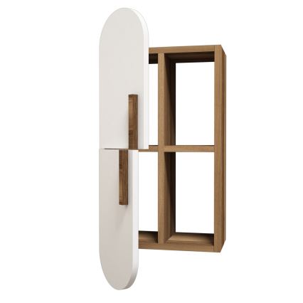 Armario de pared ROSE 80x35 cm blanco/marrón