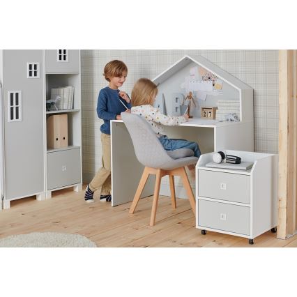 Armario infantil Mirum 54,2x42,4 cm blanco/gris