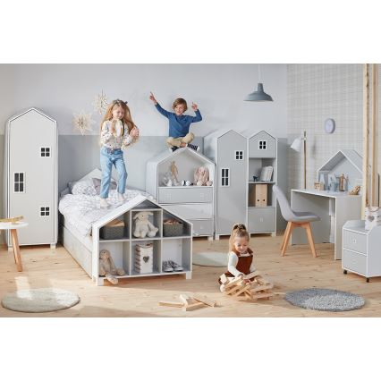 Armario infantil Mirum 54,2x42,4 cm blanco/gris