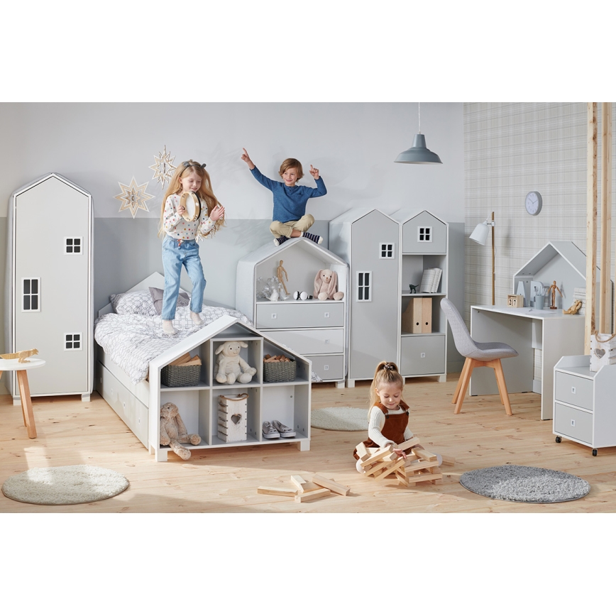 Armario infantil Mirum 54,2x42,4 cm blanco/gris