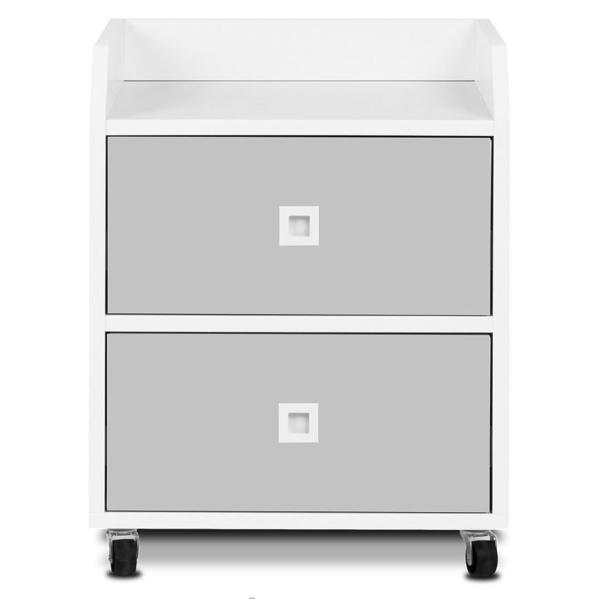 Armario infantil Mirum 54,2x42,4 cm blanco/gris
