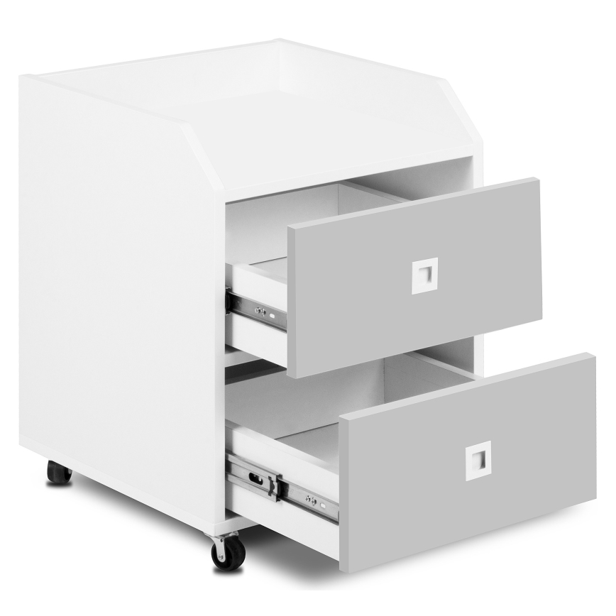 Armario infantil Mirum 54,2x42,4 cm blanco/gris
