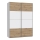Armario KARO 150x210 cm blanco/roble artisan