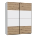 Armario KARO 170x210 cm blanco/roble artisan