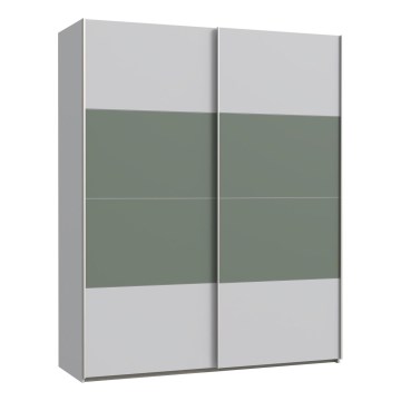 Armario KARO 170x210 cm gris/verde
