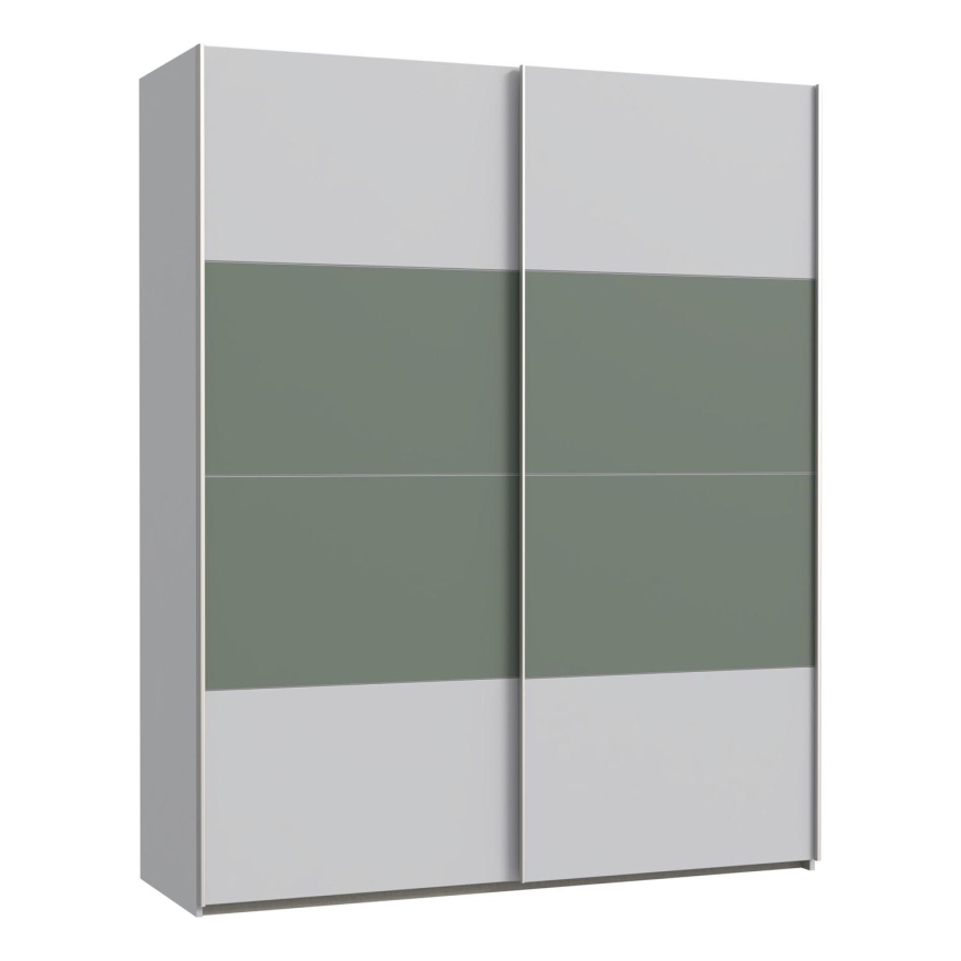 Armario KARO 170x210 cm gris/verde