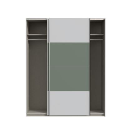 Armario KARO 170x210 cm gris/verde