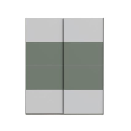 Armario KARO 170x210 cm gris/verde