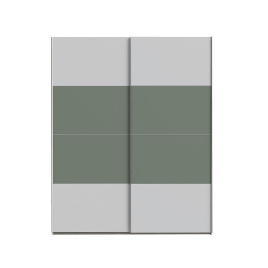 Armario KARO 170x210 cm gris/verde
