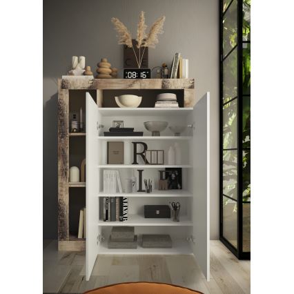 Armario LENOR blanco/arce