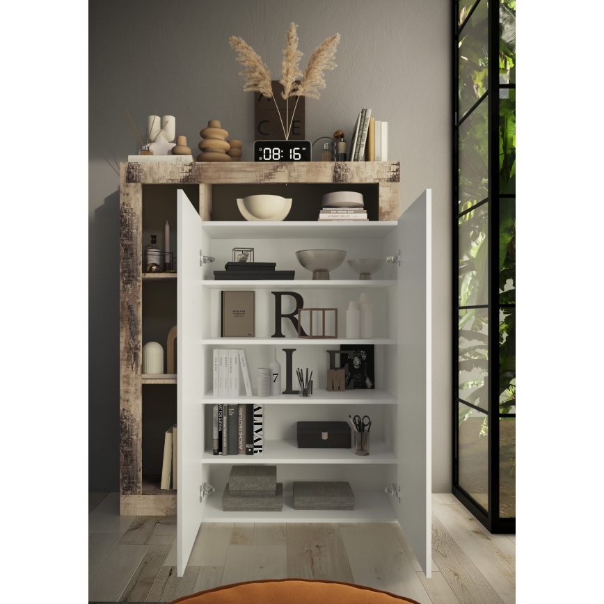 Armario LENOR blanco/arce