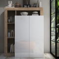 Armario LENOR blanco/roble claro