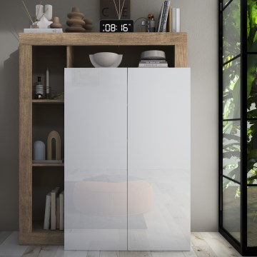 Armario LENOR blanco/roble claro
