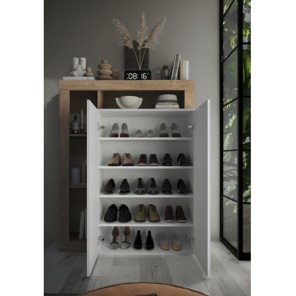 Armario LENOR blanco/roble claro