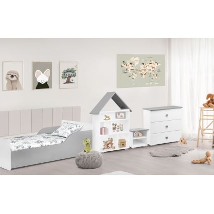 Armario PABIS 87x83 cm blanco/gris