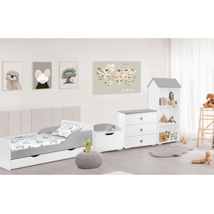 Armario PABIS 87x83 cm blanco/gris
