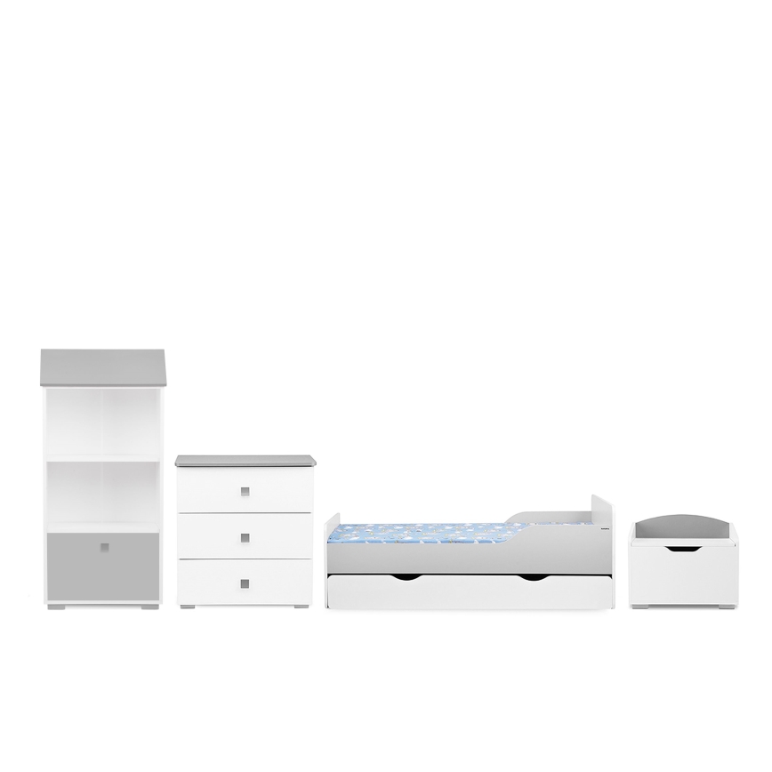 Armario PABIS 87x83 cm blanco/gris