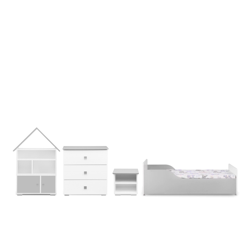 Armario PABIS 87x83 cm blanco/gris