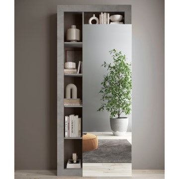 Armario ropero LENOR 91x209 cm blanco/efecto hormigón