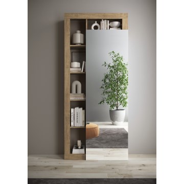 Armario ropero LENOR 91x209 cm blanco/marrón