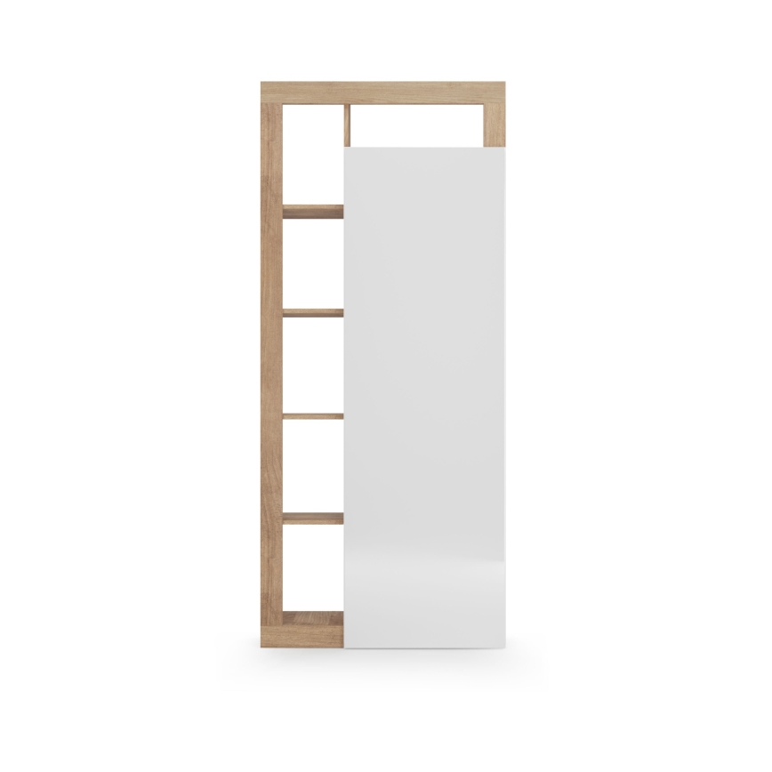 Armario ropero LENOR 91x209 cm blanco/marrón